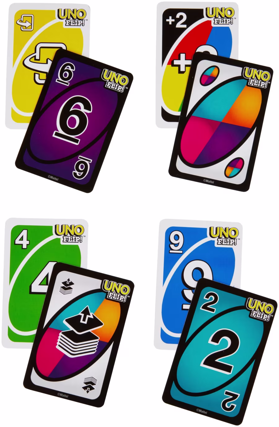 UNO Flip! Card Game With Double-Sided Deck For Families & Game Nights
