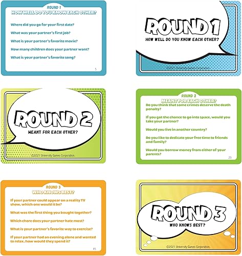 The Couples Quiz Game - Cards