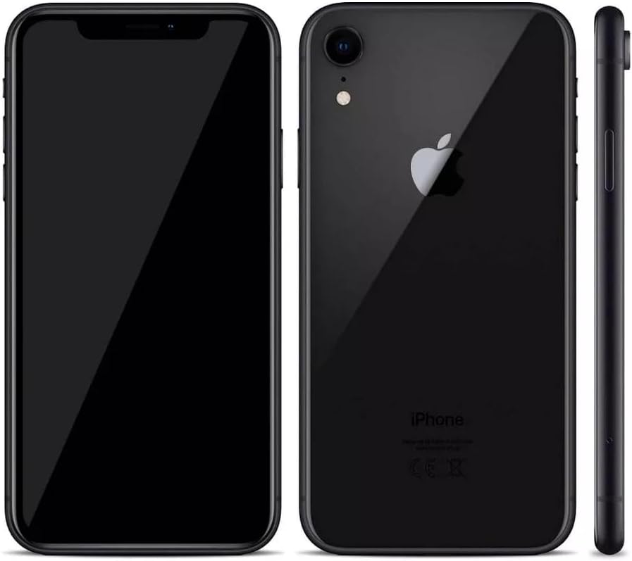  Apple iPhone XR, 64GB, Black uk used + Free (Charger, screen guard & Cover)