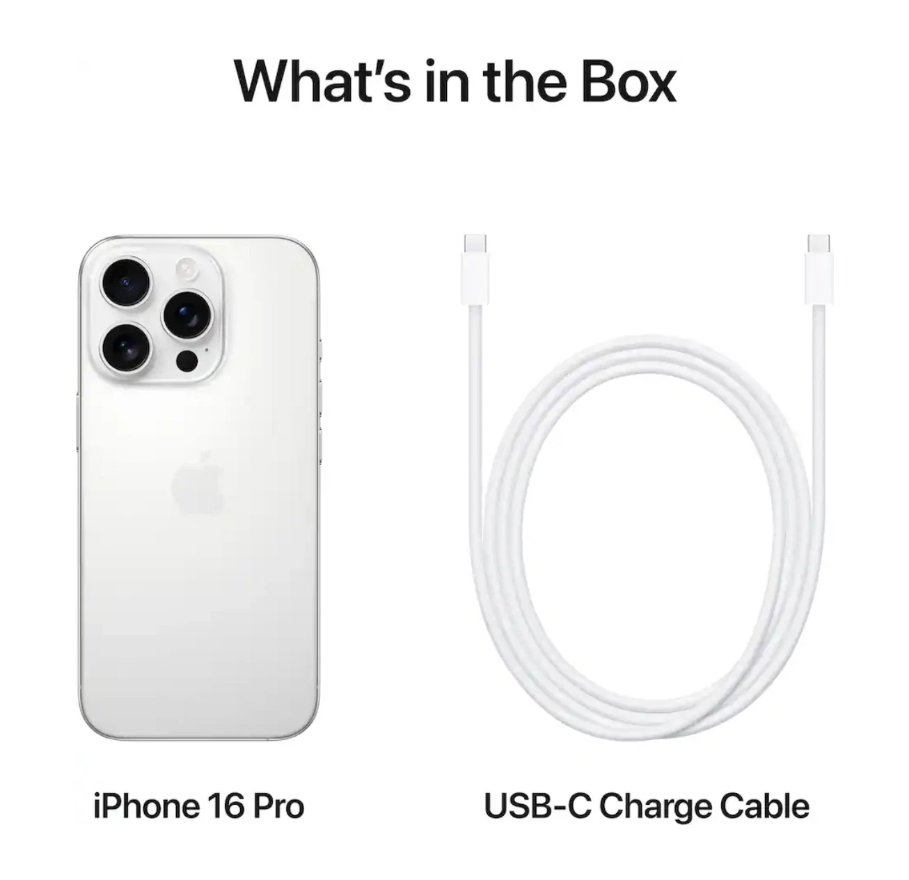 Apple - iPhone 16 Pro 128GB - Apple Intelligence - White Titanium  - (Clean UK Used) + Free (Charger, screen guard & Cover)