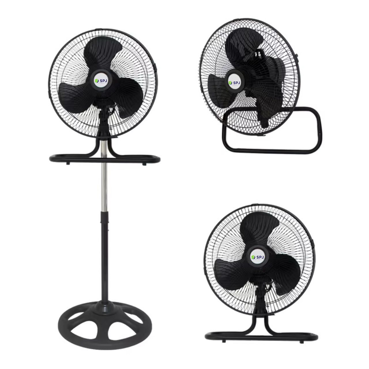 18inch stand fan black