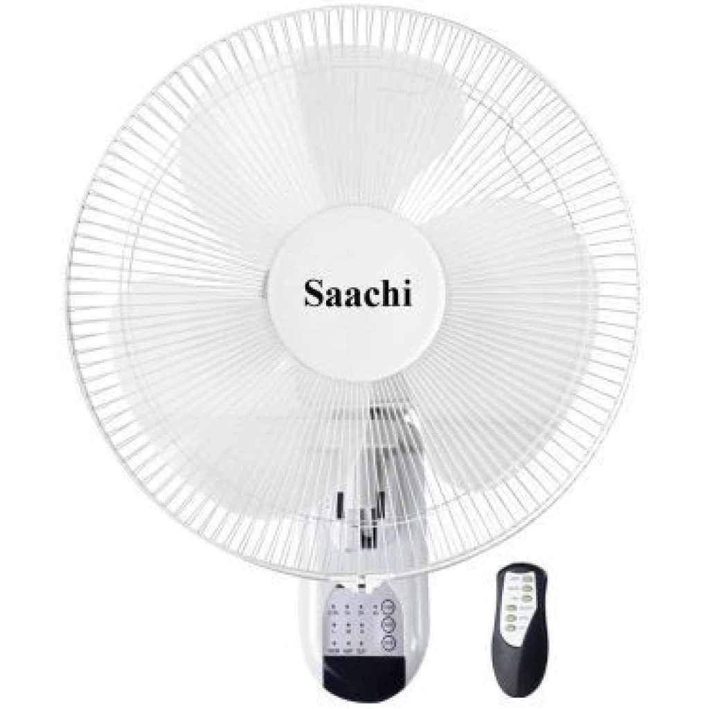 Wall Fan With Remote Control, 3 Speed - white