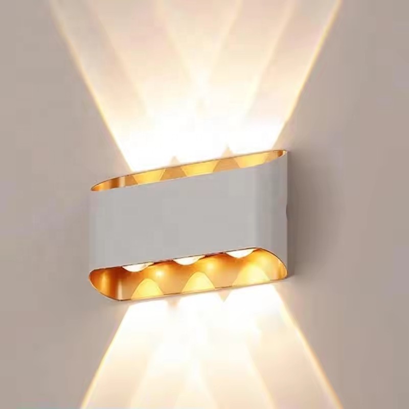 Outdoor Waterproof Black Light up Down Lighting Wall Lamp Wall Decoration Light