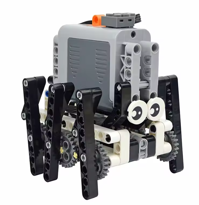 MOC Technical 6-Legged Bionic Spider Robot – Motorized Walking Building Block Set