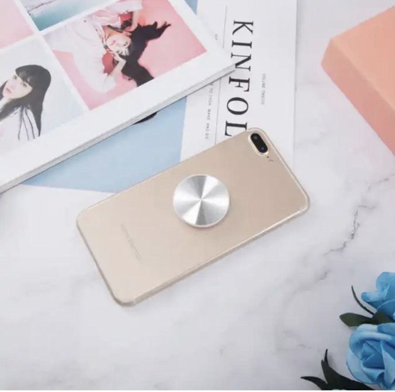 Pop socket phone grip