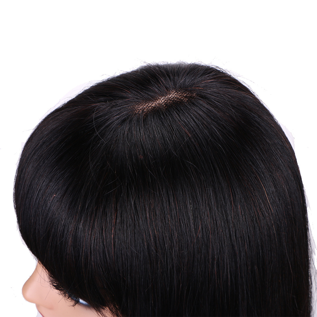 12-Inch Straight Fringe Bob Wig