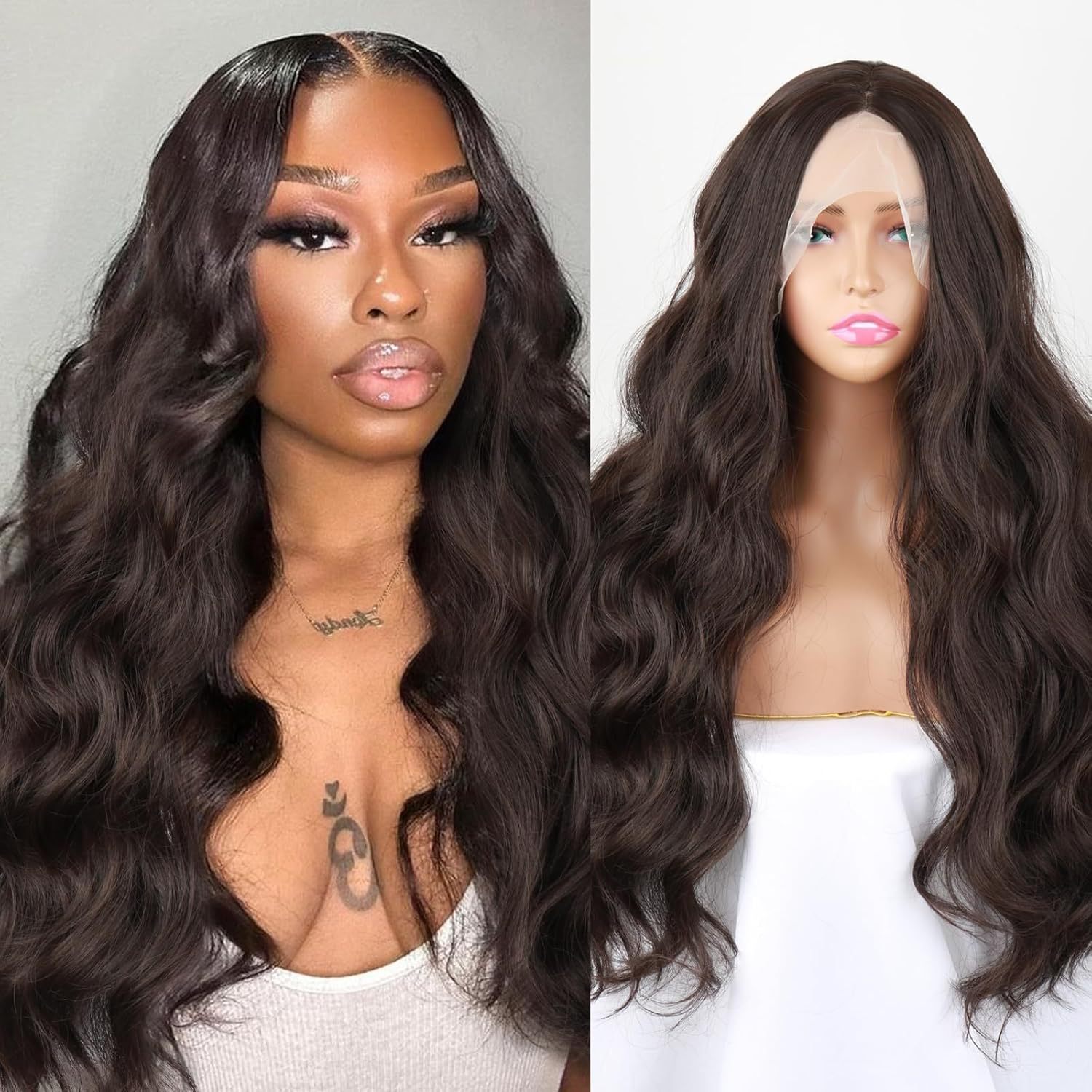 27-Inch Body Wave Wig – Black