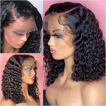 Curved Side Part Curly Wig
