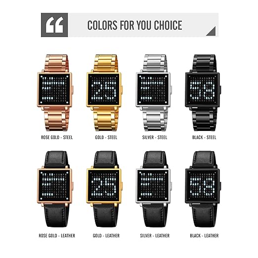Gosasa Square Men's Luxury Watches Fashion Creative Multifunctional Waterproof Wristwatch, Stainless Steel or Gold and Silver - Toned Leather Strap Gifts for Men