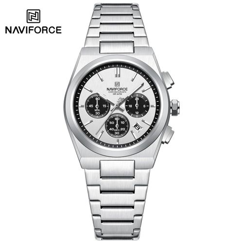 Naviforce Ladies Stainless Steel Chronograph Analog Waterproof Ladies Watch
