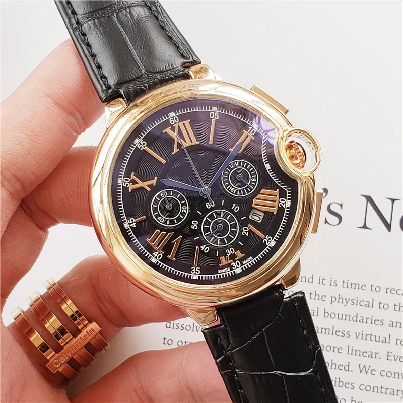 Catier Classy Analog Watch With Genuine Leather