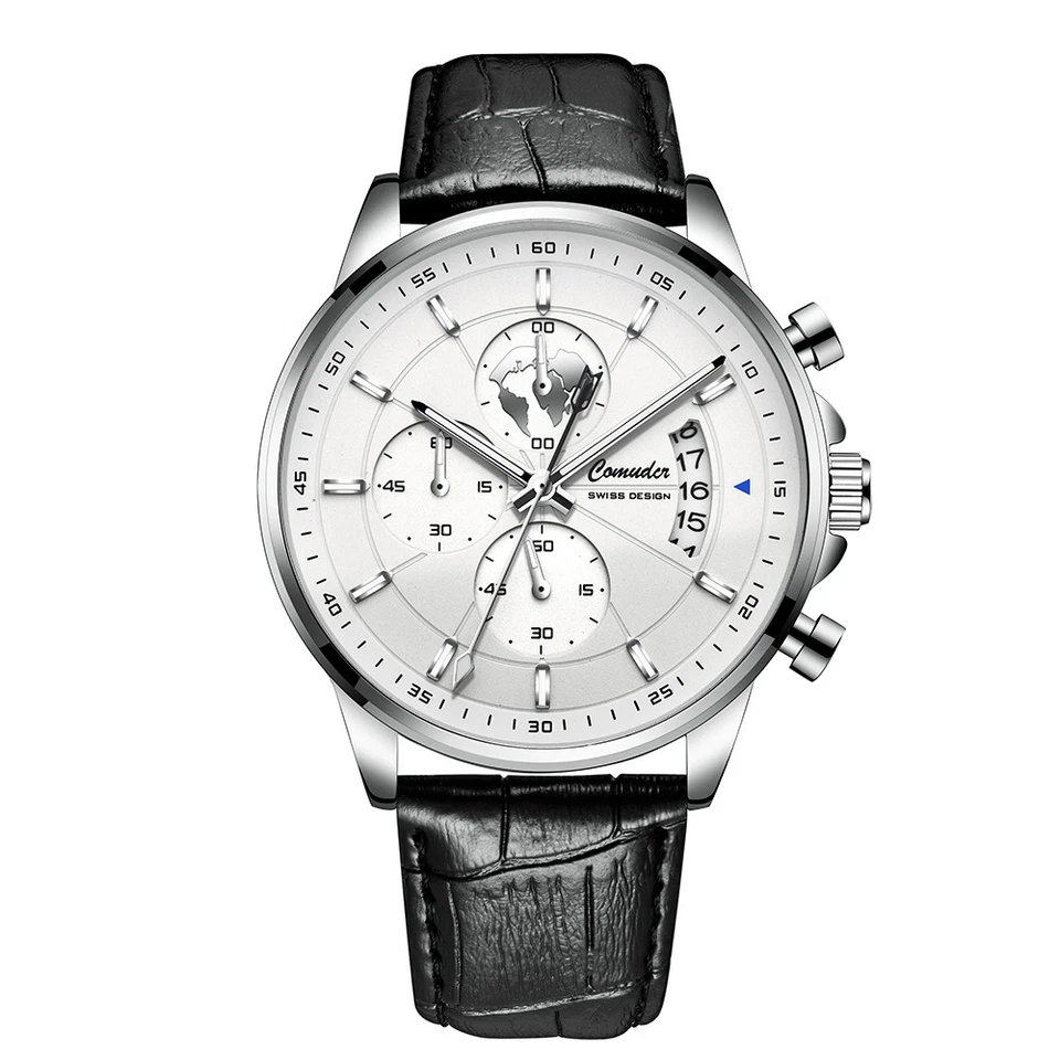 Tissot Fully Automatic Waterproof Quartz Luminous Formal Watch-Genuine Leather Strap