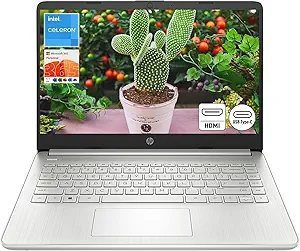 HP Stream 14" HD Laptop | Intel Celeron N4120 Processor, Intel UHD Graphics 600, Microsoft Office 365, 4GB RAM | 128GB Storage, Fast Charge, HDMI, Up to 11 Hours Long Battery Life, Win 11 S