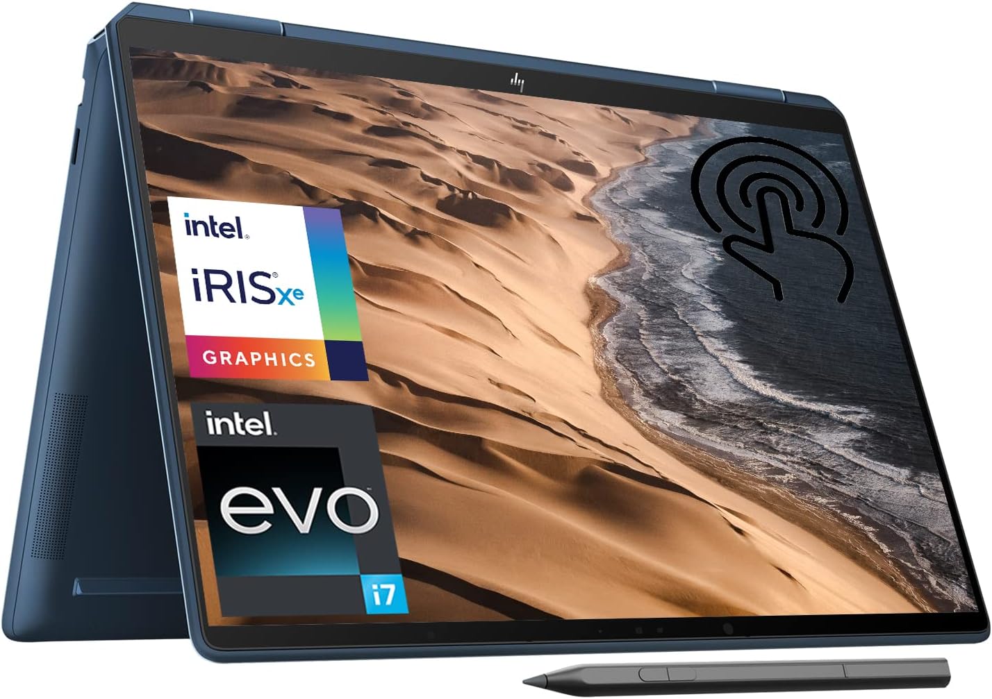 HP Spectre X360 2-in-1 Touchscreen Laptop, 16" 3K+ Touchscreen, Intel Core i7-12700H Evo, 16GB RAM, 512GB SSD, Webcam, Wi-Fi 6, Backlit KB, FP Reader, MPP2.0 Tilt Pen Included