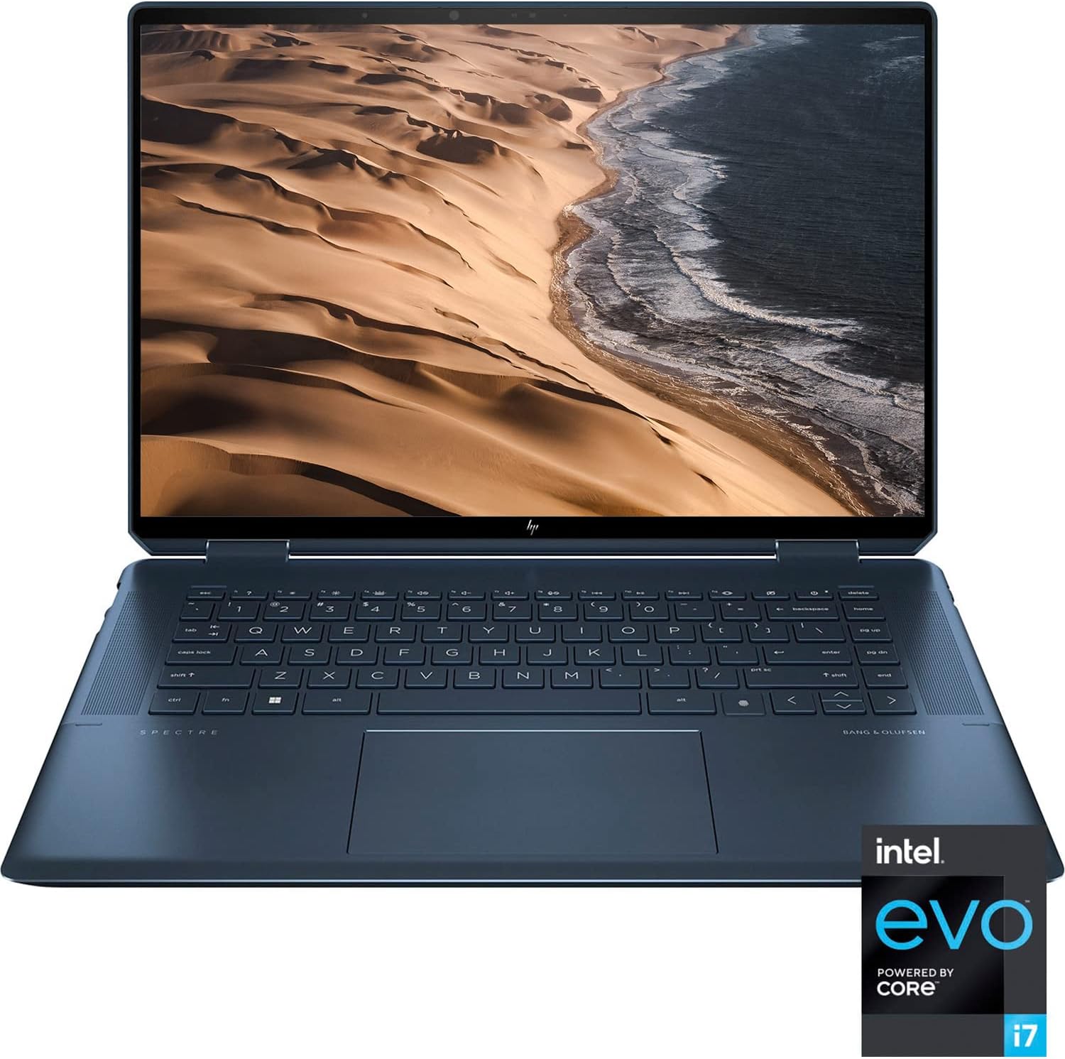 HP Spectre X360 2-in-1 Touchscreen Laptop, 16" 3K+ Touchscreen, Intel Core i7-12700H Evo, 16GB RAM, 512GB SSD, Webcam, Wi-Fi 6, Backlit KB, FP Reader, MPP2.0 Tilt Pen Included