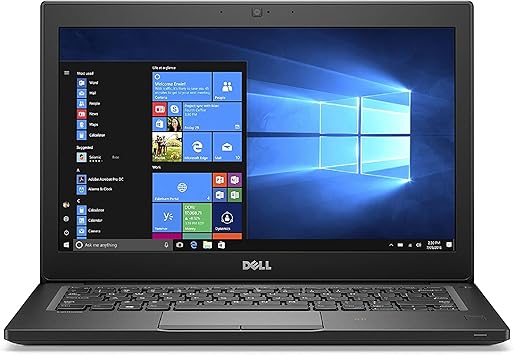 Dell Latitude 7280 Laptop Intel Core i5 2.40 GHz 8GB Ram 256GB SSD W10P, 12-12.99 inches, Black