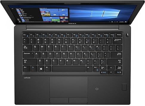 Dell Latitude 7280 Laptop Intel Core i5 2.40 GHz 8GB Ram 256GB SSD W10P, 12-12.99 inches, Black