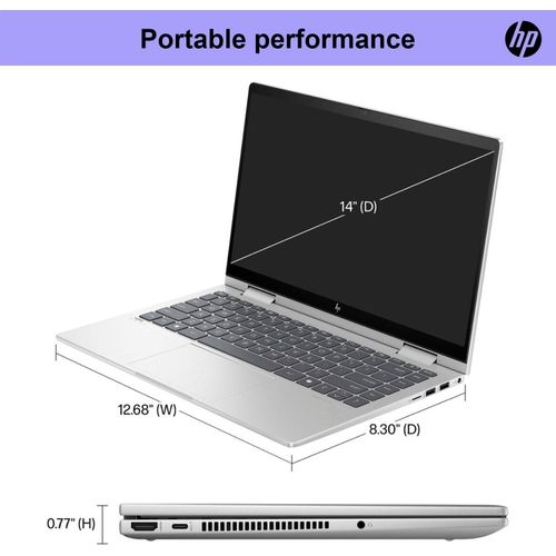Hp Envy X360 16.0" 2K WUXGA Touchscreen Core 7 - 2-in-1 16-ac0033dx 32GB RAM 2TB ROM - Silver