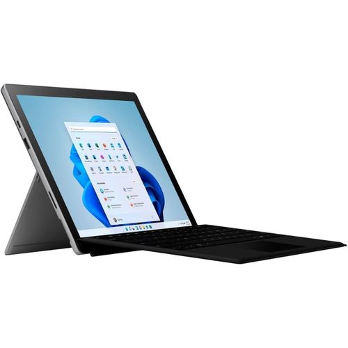 Microsoft Surface Pro 7 Plus Laptop i5 11th Gen Ram 8GB Storage 256GB SSD 12.3" Touchscreen Detachable Keyboard and Stylus pen Win 11 Black