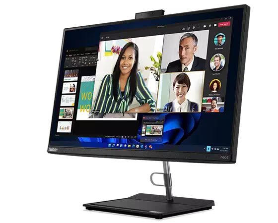 Lenovo ThinkCentre Neo 30a All-in-One Desktop - Compact Design - 23.8-inch Display - Silver.