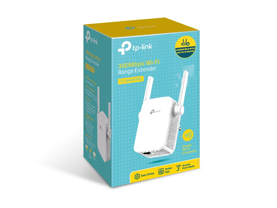 TP-Link Range Extender TL-WA855RE Wireless N 300Mbps Compact Wi-Fi Booster