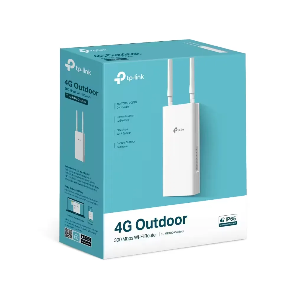 TP-Link 4G LTE Outdoor Router TL-MR100-Outdoor 300Mbps Wireless N