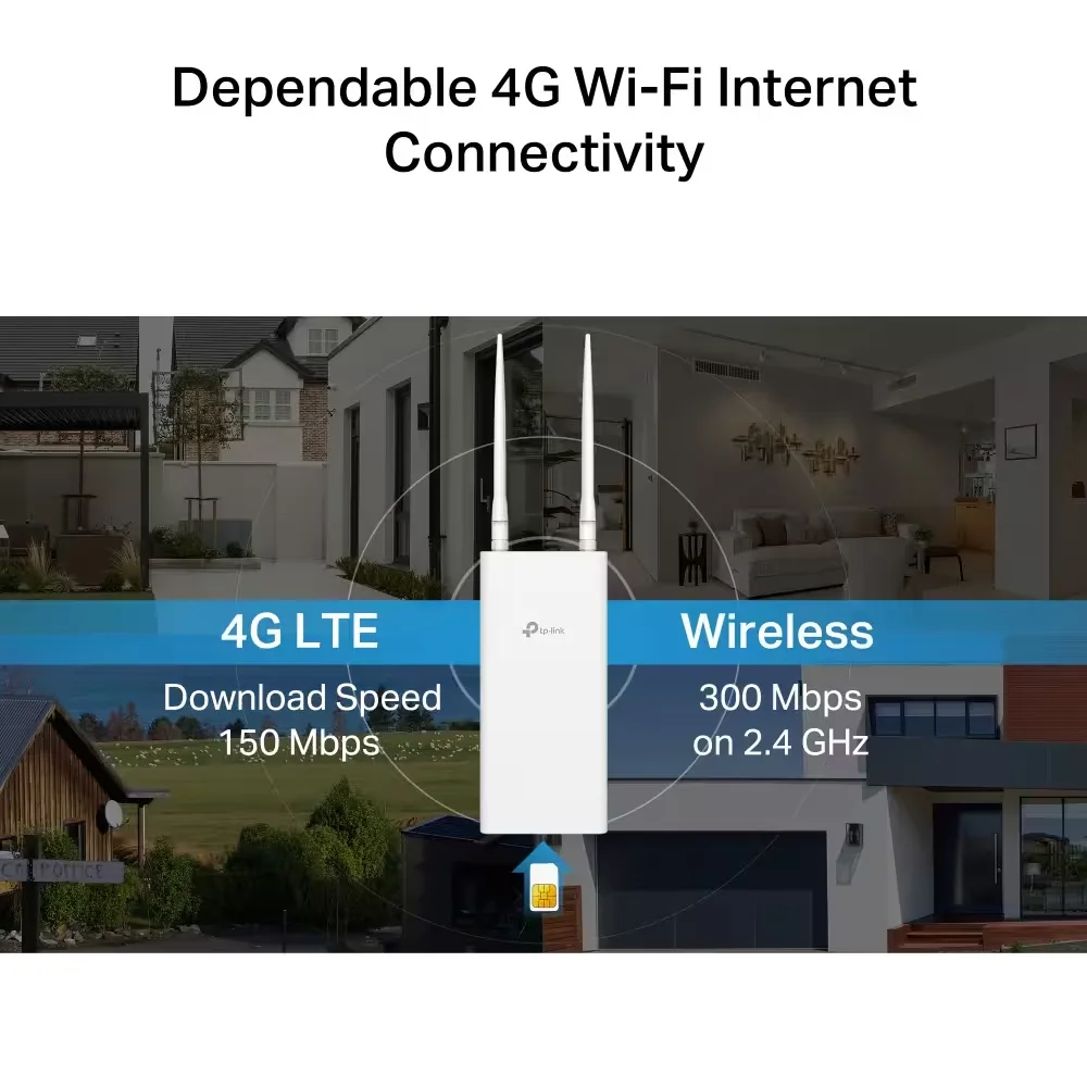 TP-Link 4G LTE Outdoor Router TL-MR100-Outdoor 300Mbps Wireless N