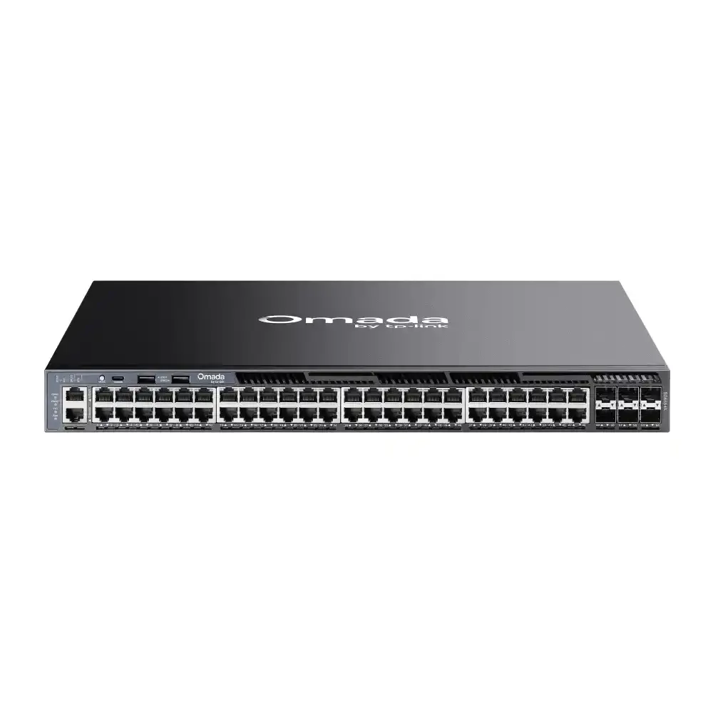 TP-Link Omada SG6654X 48-Port Gigabit Stackable L3 Managed Switch with 6 10G Slots