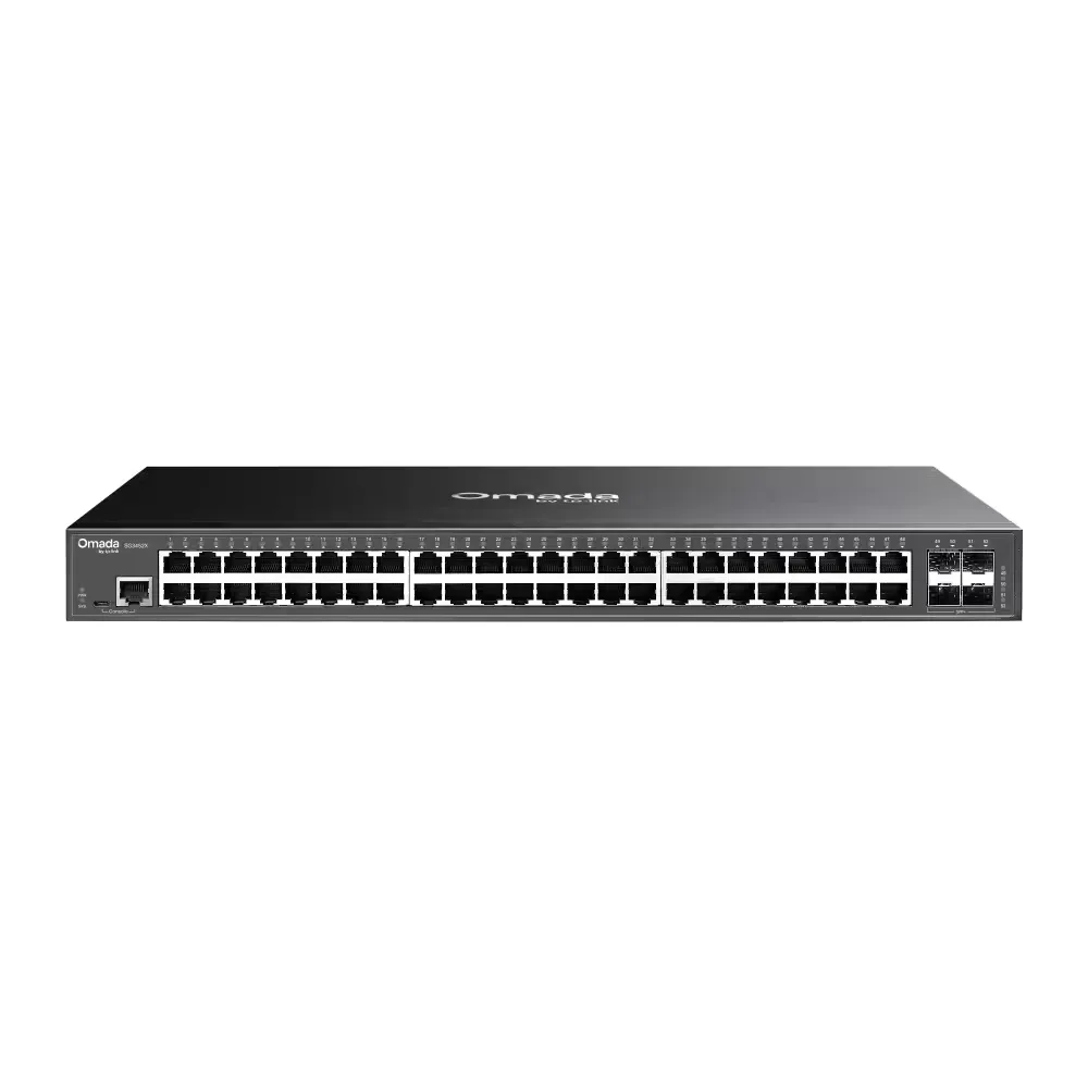 TP-Link Omada SG3452X 48-Port Gigabit L2+ Managed Switch with 4 10GE SFP+ Slots