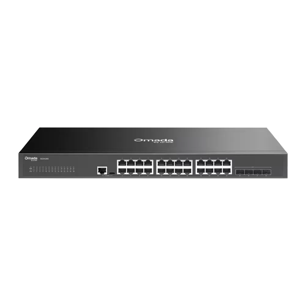 TP-Link Omada SG3428X 24-Port Gigabit L2+ Managed Switch with 4 10GE SFP+ Slots