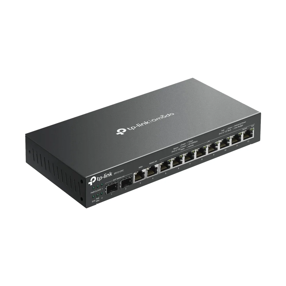 TP-Link Omada Gigabit VPN Router ER7212PC PoE+ Controller