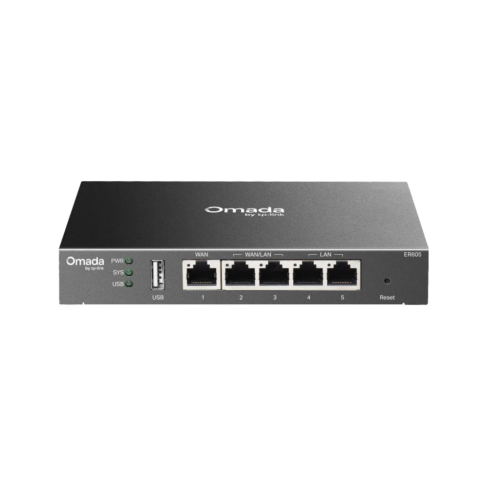 TP-Link Omada Gigabit VPN Router ER605, 5-Port, SafeStream