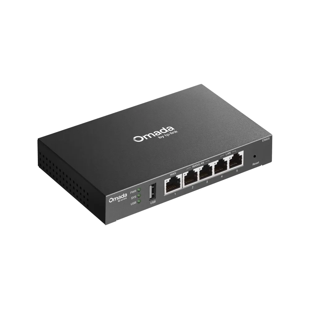 TP-Link Omada Gigabit VPN Router ER605, 5-Port, SafeStream