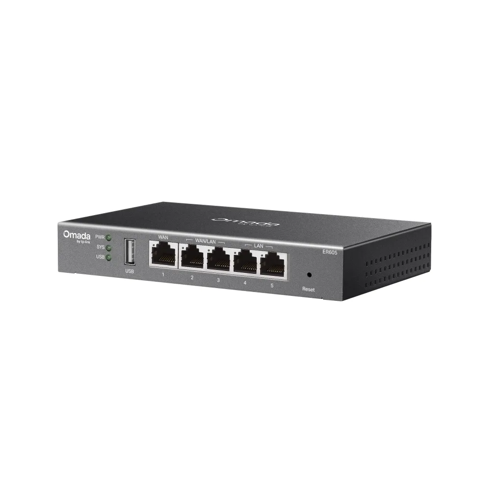 TP-Link Omada Gigabit VPN Router ER605, 5-Port, SafeStream