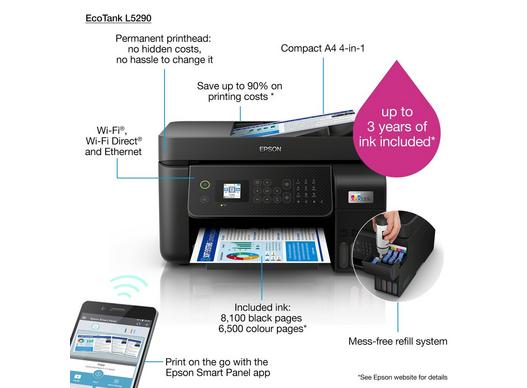 Epson EcoTank L5290 All-in-One Wi-Fi Printer with ADF