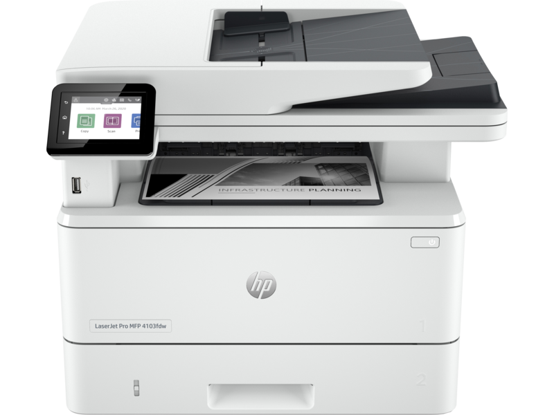 HP LaserJet Pro MFP 4103fdw All-in-One Wireless Duplex Printer