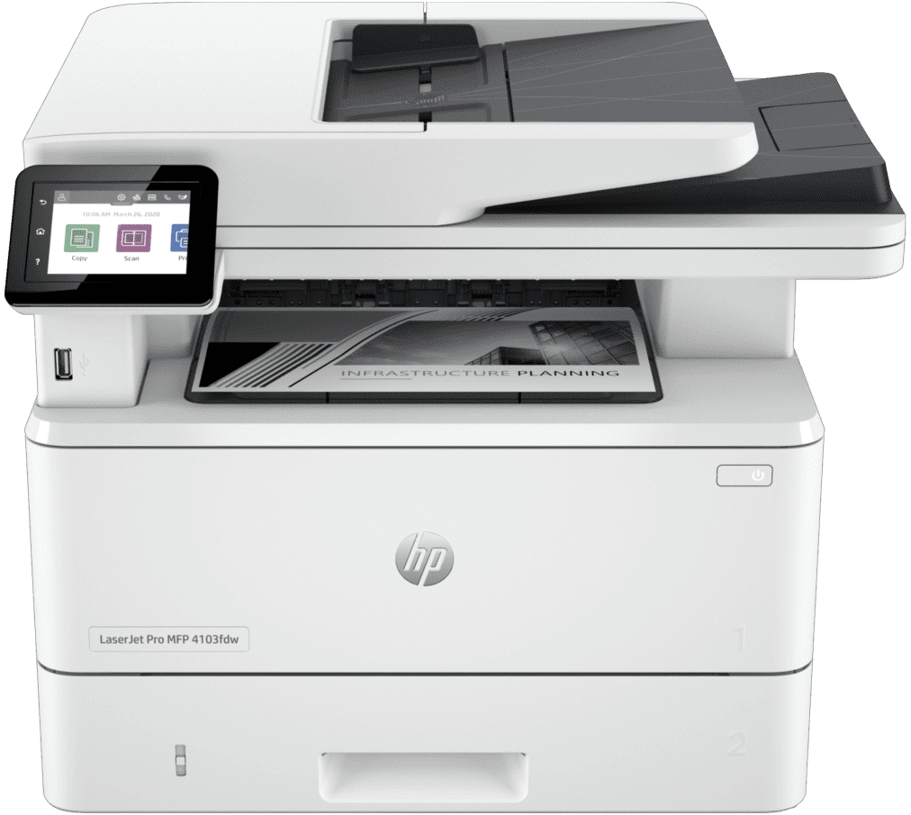 HP LaserJet Pro MFP 4103dw Wireless Duplex All-in-One Laser Printer