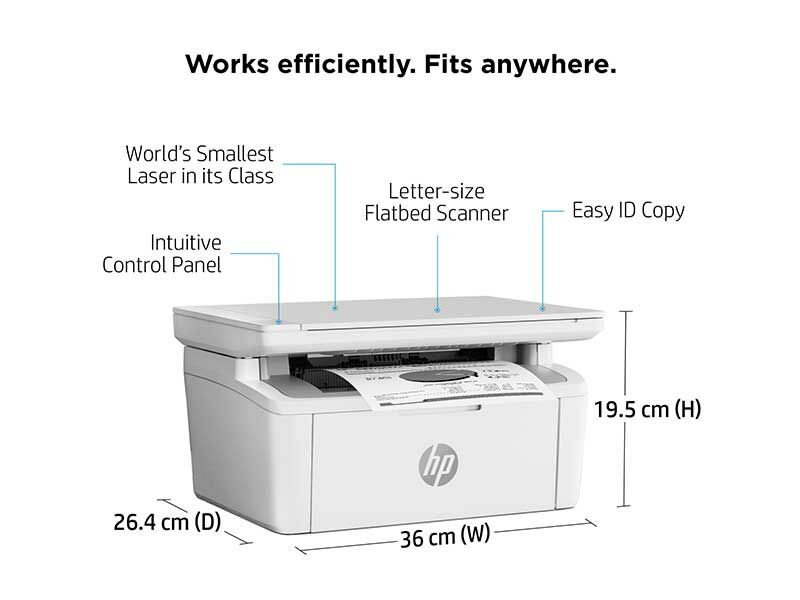 HP Laser MFP 141a All-in-One Monochrome Printer (Print, Copy, Scan)