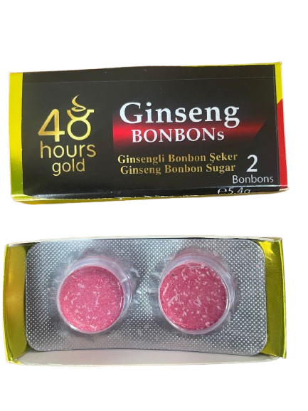 48 hours ginseng bonbons for men.2 tabs 