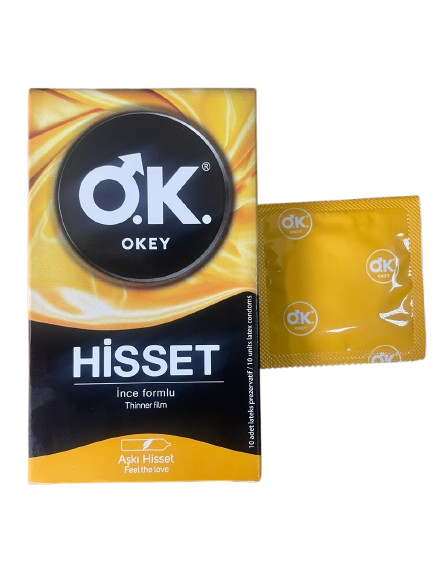Okey thinner film male condoms.10-pack