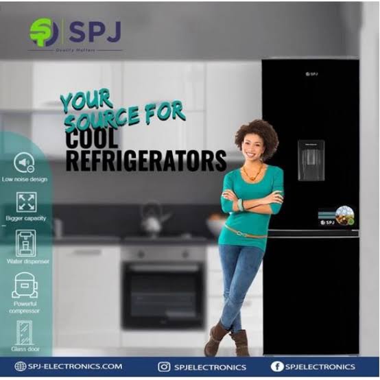 SPJ Fridge 429litres Glass Doors With Water Dispenser