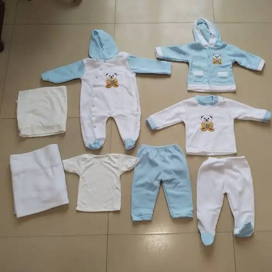 8PC BABY RECIEVING SET 