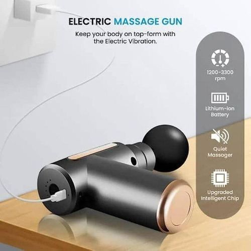 Portable Electric Mini Fascial Massage Gun Muscle Body Massager Back Neck Tissue Stimulator