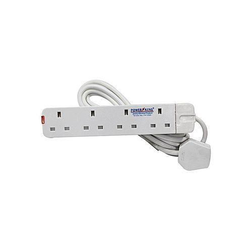 Power King Original PK-1004 4-Way Original Extention, 3,Mtr Cable - White