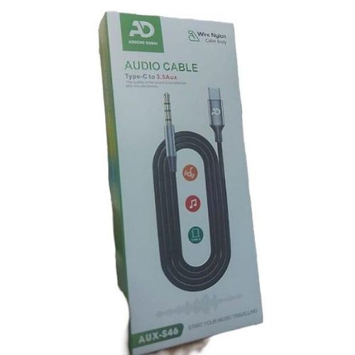 USB C to 3.5mm Aux Cable Type C Male Jack Adapter Audio Cable Cord Nylon Braided Fast Quick Charger  Audio Cable For Car Headphone USB C Converter Jack Speaker