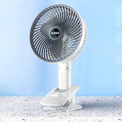 Portable Mini Desk Fan - Clip on USB Rechargeable Hand Fan with 3 Adjustable Speeds 360 Degree Rotation 2000mAh Battery, Lightweight Design, Low Noise, and Easy Portability for Indoor and Outdoor Office Use- Multicolor