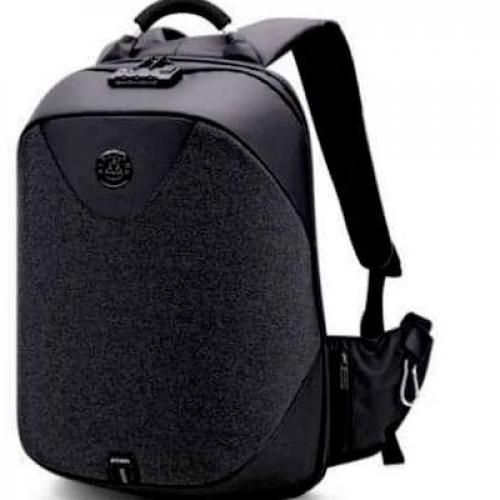 Biaobang Cup And Anti Theft Laptop Bag With USB Port-Black/White