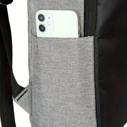 White Label Laptop Bag With USB Port - Grey/Black