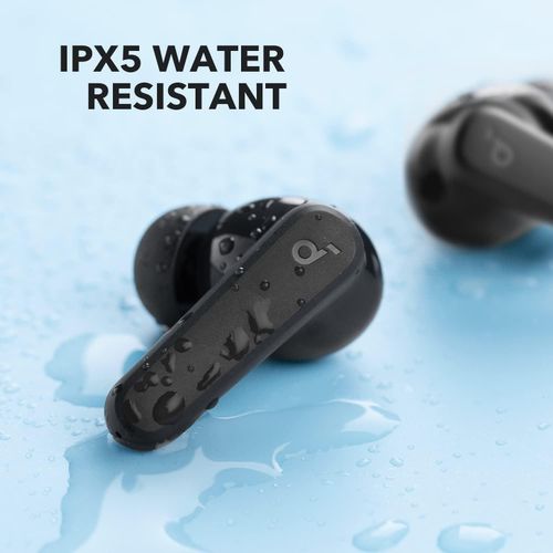 Soundcore R50i True Wireless in-Ear Earbuds, TWS with 30H+ Playtime, Clear Calls & High Bass, IPX5-Water Resistant, Soundcore Connect App with 22 Preset EQs, Quick Connectivity, Black Color