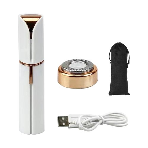 Facial Hair Remover for Women Rechargeable, 1 x Replacement Heads Included,Ladies face Shaver, Electric Facial Hair Remover Painless,for Cheeks, Chin,,arms